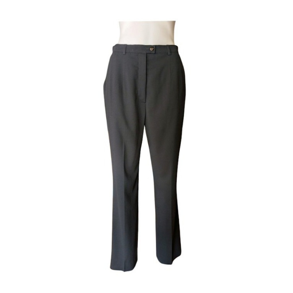 Escada Wool Blend Tailored Dress Pants Black Women Size 40/US10